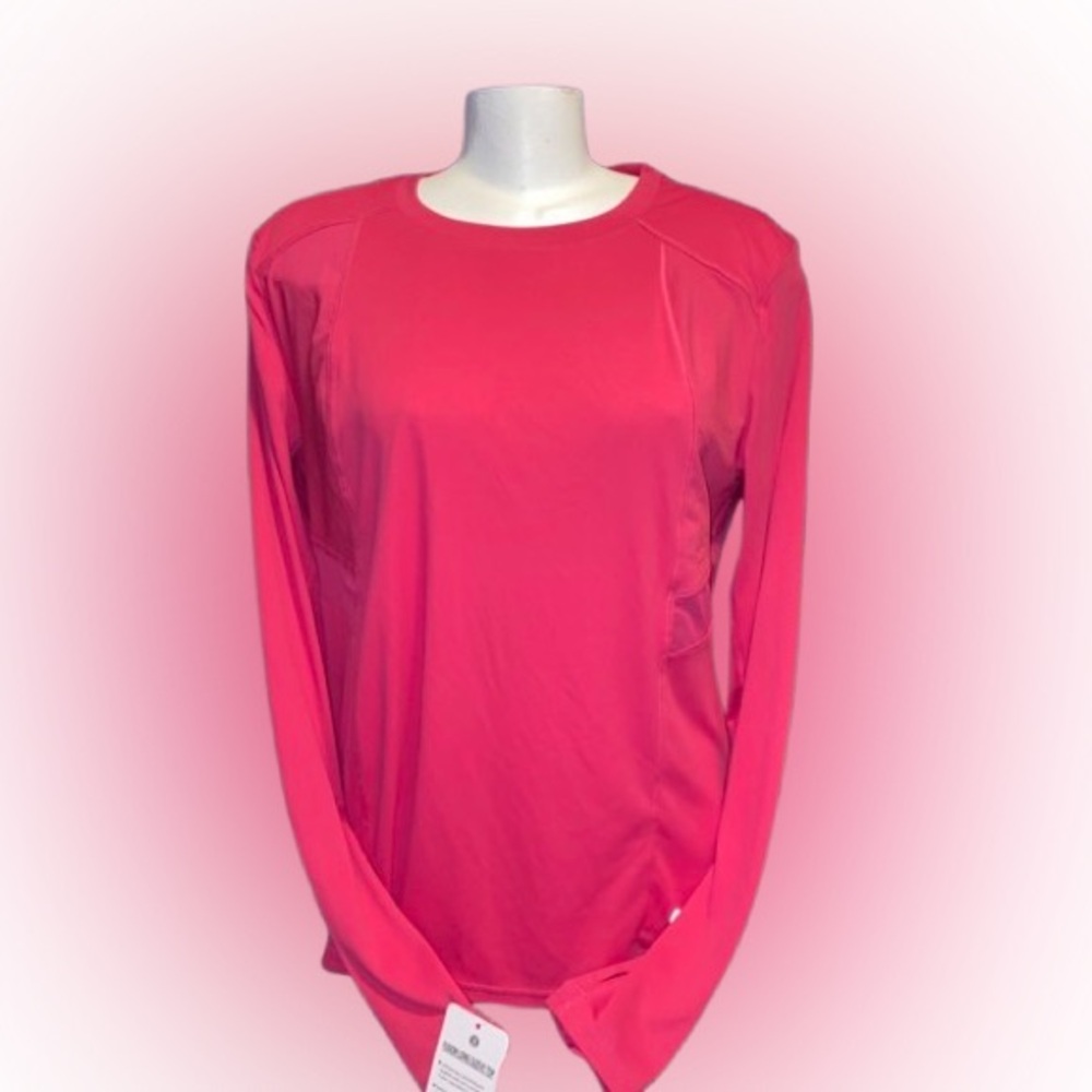 💙 BNWT Layer 8 Quick Dry Women's Vibrant Pink Long Sleeve Top Size XL